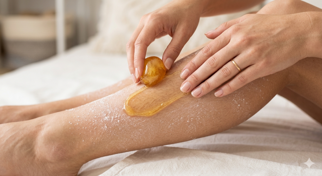 Application Method of sugar wax recipe