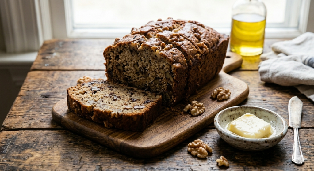 chrissy teigen banana nut bread recipe with walnuts