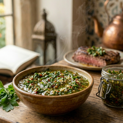 authentic Argentine chimichurri sauce