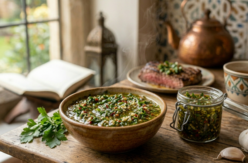 authentic Argentine chimichurri sauce