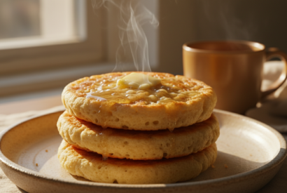 Thumbnail for Best Homemade Crumpet Recipe (Easy, Fluffy & Full of Holes)