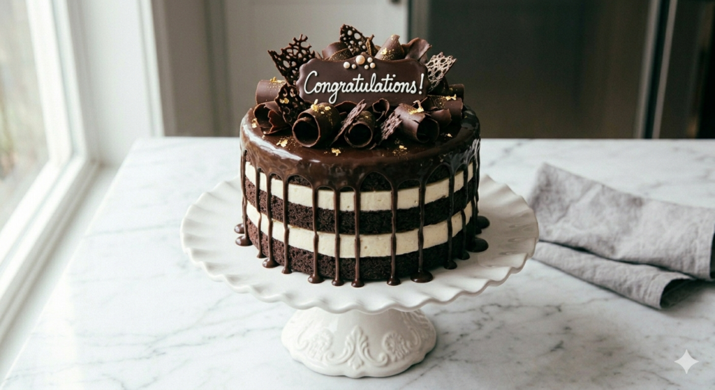 Homemade Costco-style tuxedo chocolate mousse cake copycat recipe