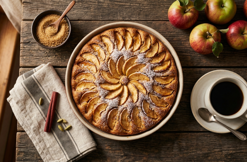 Swedish apple cake