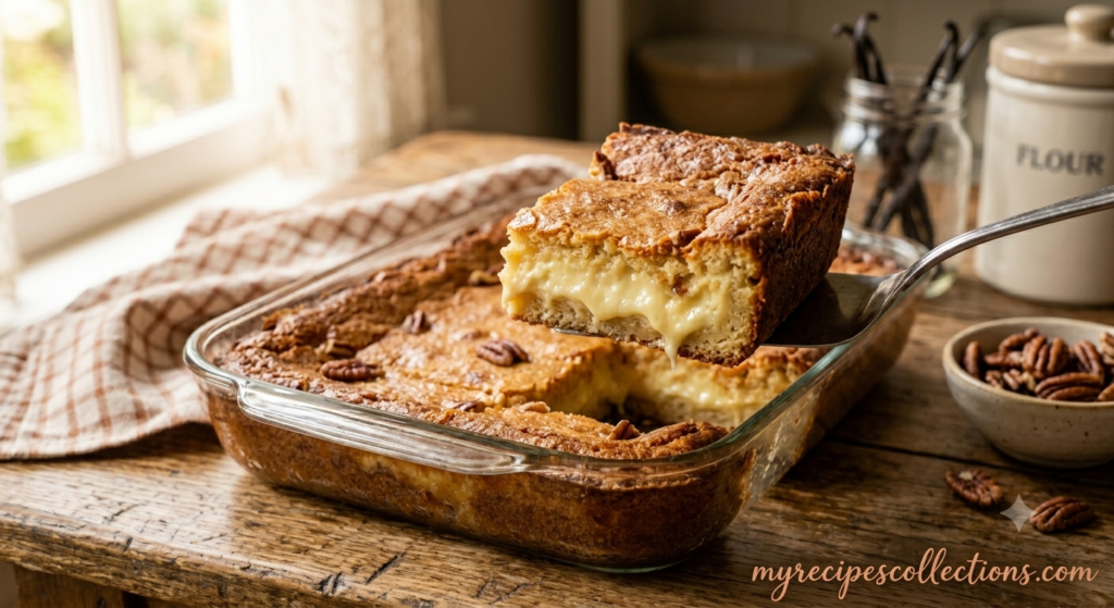 granny chess cake recipe golden brown fresh from oven