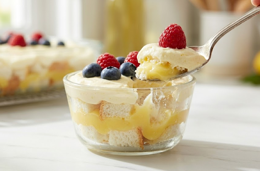 angel food cake and lemon pie filling recipe